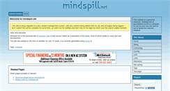 Desktop Screenshot of mindspill.net