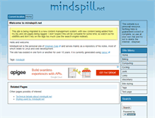 Tablet Screenshot of mindspill.net